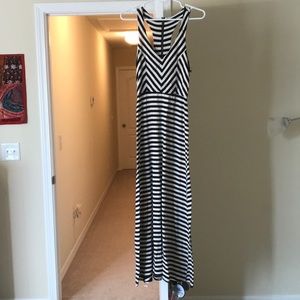 Monteau Striped Maxi Dress Size Small